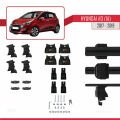 Hyundai i10 II (IA) Post-Facelift 2017-2019 Arası ile Uyumlu ACE-4 Ara Atkı Tavan Barı Siyah 2 Adet