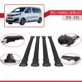 Opel Zafira Life 2019 ve Sonrası ile Uyumlu FLY Model Ara Atkı Tavan Barı Siyah 4 Adet