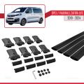 Opel Zafira Life 2019 ve Sonrası ile Uyumlu FLY Model Ara Atkı Tavan Barı Siyah 4 Adet