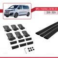 Opel Zafira Life 2019 ve Sonrası ile Uyumlu FLY Model Ara Atkı Tavan Barı Siyah 3 Adet