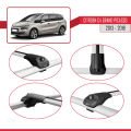 Citroen C4 Grand Picasso 2013-2018 Arası ile Uyumlu ACE-1 Ara Atkı Tavan Barı Gri 2 Adet
