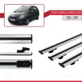 Toyota Corolla Spacio 2 (E120) 2001-2007 Arası ile Uyumlu BASIC Model Ara Atkı Tavan Barı Gri 3 Adet