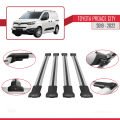 Toyota Proace City 2019-2022 Arası ile Uyumlu FLY Model Ara Atkı Tavan Barı Gri 4 Adet