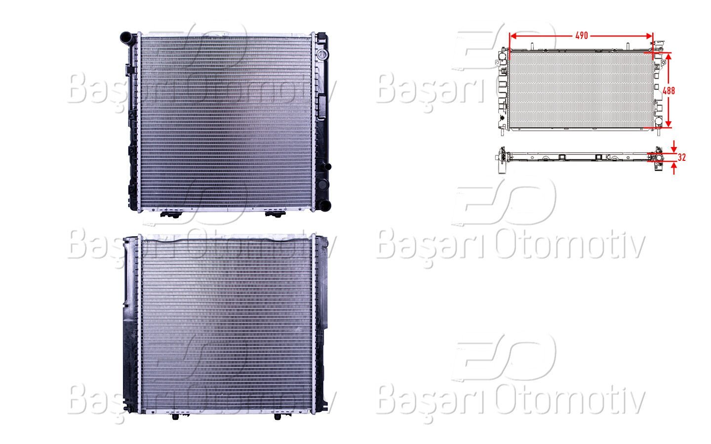 Mercedes-Benz W124 E200 1993 ve Sonrası Su Radyatörü