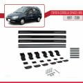 Toyota Corolla Spacio (E110) 1997-2001 Arası ile Uyumlu BASIC Model Ara Atkı Tavan Barı Siyah 3 Adet