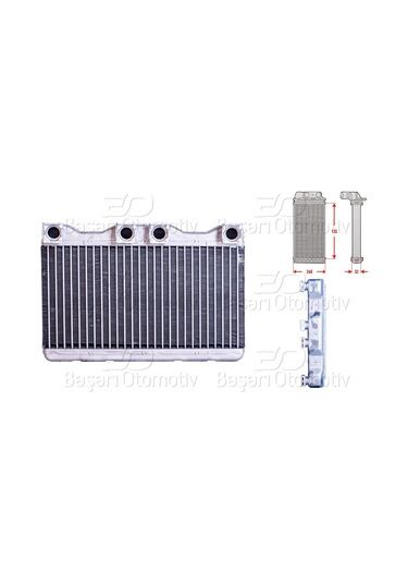 BMW E38 7 Serisi 725 TDS 728i 730D 740D 750i 1994 Sonrası Kalorifer Radyatörü Brazing 135X268 mm