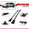 Chevrolet Captiva 2006-2010 Arası ile Uyumlu FLY Model Ara Atkı Tavan Barı Gri 2 Adet