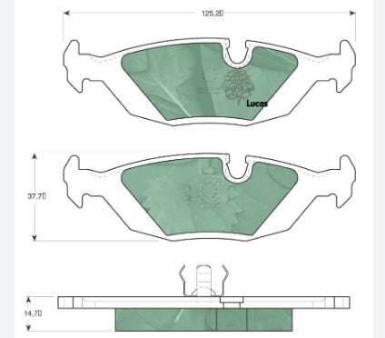 Volvo 440, 460, 480 / Saab Ön Disk Balata GDB1068 (Prowalle1)