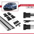 Volkswagen Golf 7 (5G) Variant 2013-2019 Arası ile Uyumlu FLY Model Ara Atkı Tavan Barı Gri 2 Adet