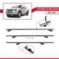 Chevrolet D-Max (RT50) 2012-2015 Arası ile Uyumlu BASIC Model Ara Atkı Tavan Barı Gri 2 Adet