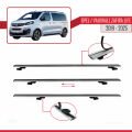 Opel Zafira Life 2019 ve Sonrası ile Uyumlu BASIC Model Ara Atkı Tavan Barı Gri 2 Adet