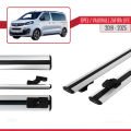 Opel Zafira Life 2019 ve Sonrası ile Uyumlu BASIC Model Ara Atkı Tavan Barı Gri 2 Adet
