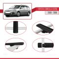 Toyota Corolla 9 (E120) SW 2000-2006 Arası ile Uyumlu BASIC Model Ara Atkı Tavan Barı Siyah 3 Adet