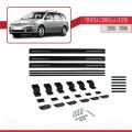 Toyota Corolla 9 (E120) SW 2000-2006 Arası ile Uyumlu BASIC Model Ara Atkı Tavan Barı Siyah 3 Adet
