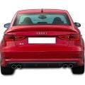 Audi A3 8V S line Sedan 2012 - 16  Uyumlu Yedek Parça S3 Difüzör Plastik Boyasız