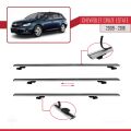 Chevrolet Cruze (J300) 2009-2016 Arası ile Uyumlu BASIC Model Ara Atkı Tavan Barı Gri 2 Adet