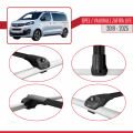 Opel Zafira Life 2019 ve Sonrası ile Uyumlu ACE-1 Ara Atkı Tavan Barı Siyah 4 Adet