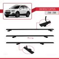 Chevrolet Captiva 2016-2018 Arası ile Uyumlu BASIC Model Ara Atkı Tavan Barı Siyah 2 Adet