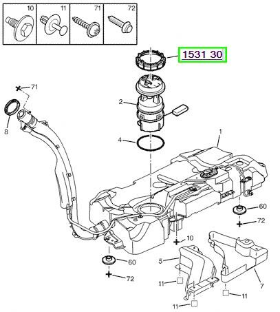 Peugeot 206 307 406 Citroen C2 C3 C4 Şamandıra Kapağı