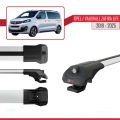 Opel Zafira Life 2019 ve Sonrası ile Uyumlu ACE-1 Ara Atkı Tavan Barı Gri 4 Adet