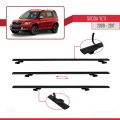 Skoda Yeti 2009-2017 Arası  ile Uyumlu BASIC Model Ara Atkı Tavan Barı Siyah 2 Adet