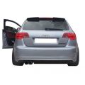 Audi A3 8P Hb 5 Kapı 2005 - 2012  Uyumlu Yedek Parça Rs Spoiler Plastik Boyasız