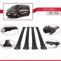 Toyota Proace 2017 ve Sonrası ile Uyumlu FLY Model Ara Atkı Tavan Barı Siyah 4 Adet