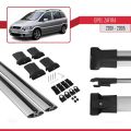 Opel Zafira A (T98) 2001-2005 Arası ile Uyumlu FLY Model Ara Atkı Tavan Barı Gri 2 Adet