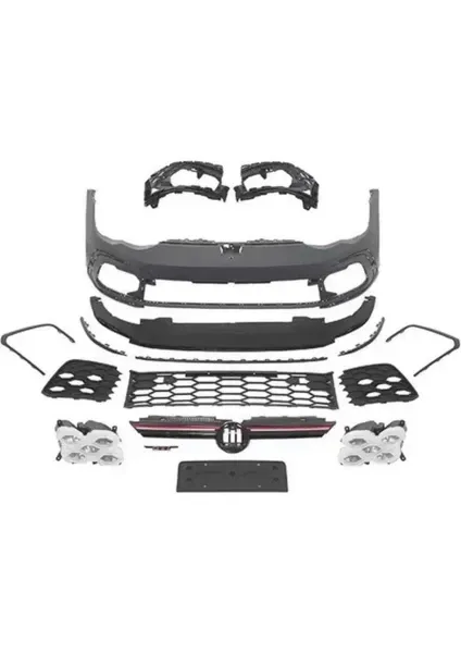 Volkswagen Golf 8 GTI 2020 Sonrası Ön Tampon Seti
