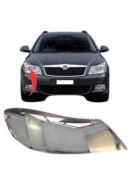 Skoda Octavia 2 2009-2013 Sağ Far Camı