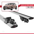 Volvo V40 Cross Country 2013-2018 Arası ile Uyumlu HOOK Model Ara Atkı Tavan Barı Gri 2 Adet