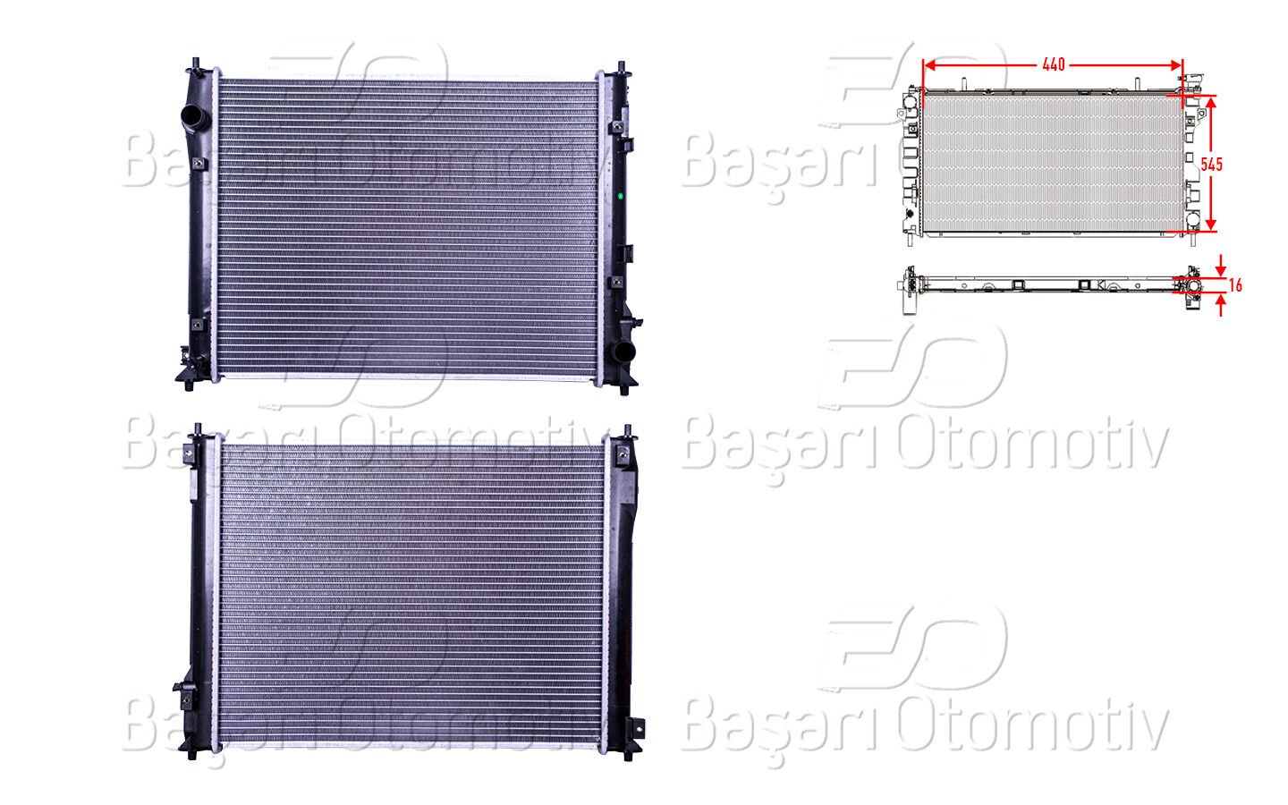 Honda Civic 2016 ve Sonrası Benzinli Su Radyatörü