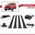 Citroen Dispatch (K0) 2017 ve Sonrası ile Uyumlu FLY Model Ara Atkı Tavan Barı Siyah 4 Adet