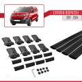 Citroen Dispatch (K0) 2017 ve Sonrası ile Uyumlu FLY Model Ara Atkı Tavan Barı Siyah 4 Adet