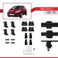 Ford Fiesta 6 Pre-Facelift 2009-2012 Arası ile Uyumlu ACE-4 Ara Atkı Tavan Barı Siyah 2 Adet