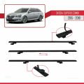 Skoda Superb 3 (3V) Combi Pre-Facelift 2015-2019 Arası ile Uyumlu BASIC Model Ara Atkı Tavan Barı Siyah 2 Adet