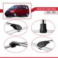Mercedes Vaneo (W414) 2002-2005 Arası ile Uyumlu ACE-1 Ara Atkı Tavan Barı Gri 3 Adet
