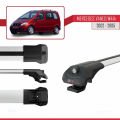 Mercedes Vaneo (W414) 2002-2005 Arası ile Uyumlu ACE-1 Ara Atkı Tavan Barı Gri 3 Adet