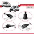 Ford Transit/Tourneo Courier Pre-Facelift 2014-2017 Arası ile Uyumlu ACE-1 Ara Atkı Tavan Barı Gri 4 Adet