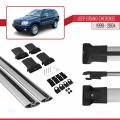 Jeep Grand Cherokee 2 (WJ) 1999-2004 Arası ile Uyumlu FLY Model Ara Atkı Tavan Barı Gri 2 Adet