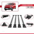Citroen Dispatch (K0) 2017 ve Sonrası ile Uyumlu FLY Model Ara Atkı Tavan Barı Gri 4 Adet