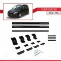 Skoda Roomster 2006-2015 Arası ile Uyumlu BASIC Model Ara Atkı Tavan Barı Siyah 2 Adet