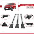 Citroen Dispatch (K0) 2017 ve Sonrası ile Uyumlu FLY Model Ara Atkı Tavan Barı Gri 3 Adet