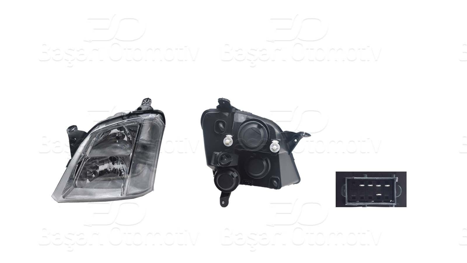 Opel Meriva 2004 Sonrası Uyumlu Sol Far