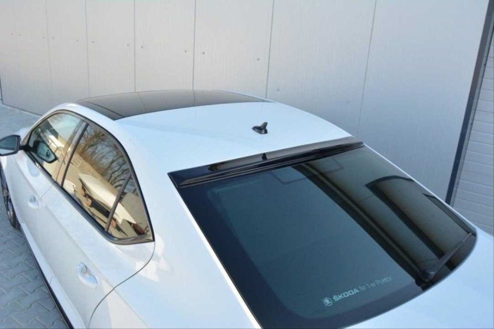 Skoda Super B 2015-2023 Uyumlu Cam Üstü Spoiler / Pıano Black - Parlak Siyah