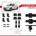 Fiat Grande Punto (199) 2005-2012 Arası ile Uyumlu ACE-4 Ara Atkı Tavan Barı Siyah 2 Adet