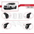 Volvo XC40 2018 ve Sonrası ile Uyumlu ACE-2 Ara Atkı Tavan Barı Siyah 2 Adet