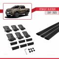 Renault Alaskan 2017-2023 Arası ile Uyumlu FLY Model Ara Atkı Tavan Barı Siyah 3 Adet