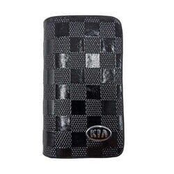 Kia Uyumlu Yedek Parça Fermuarlı Parlak Deri Anahtar Kabı