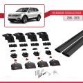 Volkswagen Tiguan Allspace (BW) 2018-2023 Arası ile Uyumlu ACE-2 Ara Atkı Tavan Barı Siyah 2 Adet
